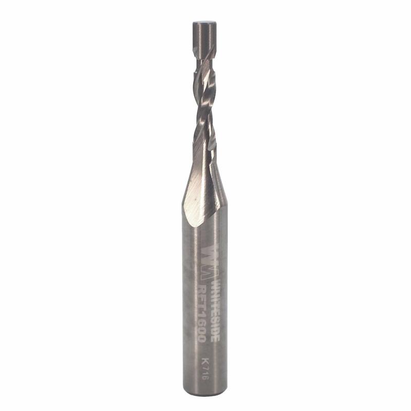 Flush Trim Spiral Router Bit - 1/4" SH - Types:Upcut Spiral Bit - Diameter:1/8" - Overall Length:3/8"